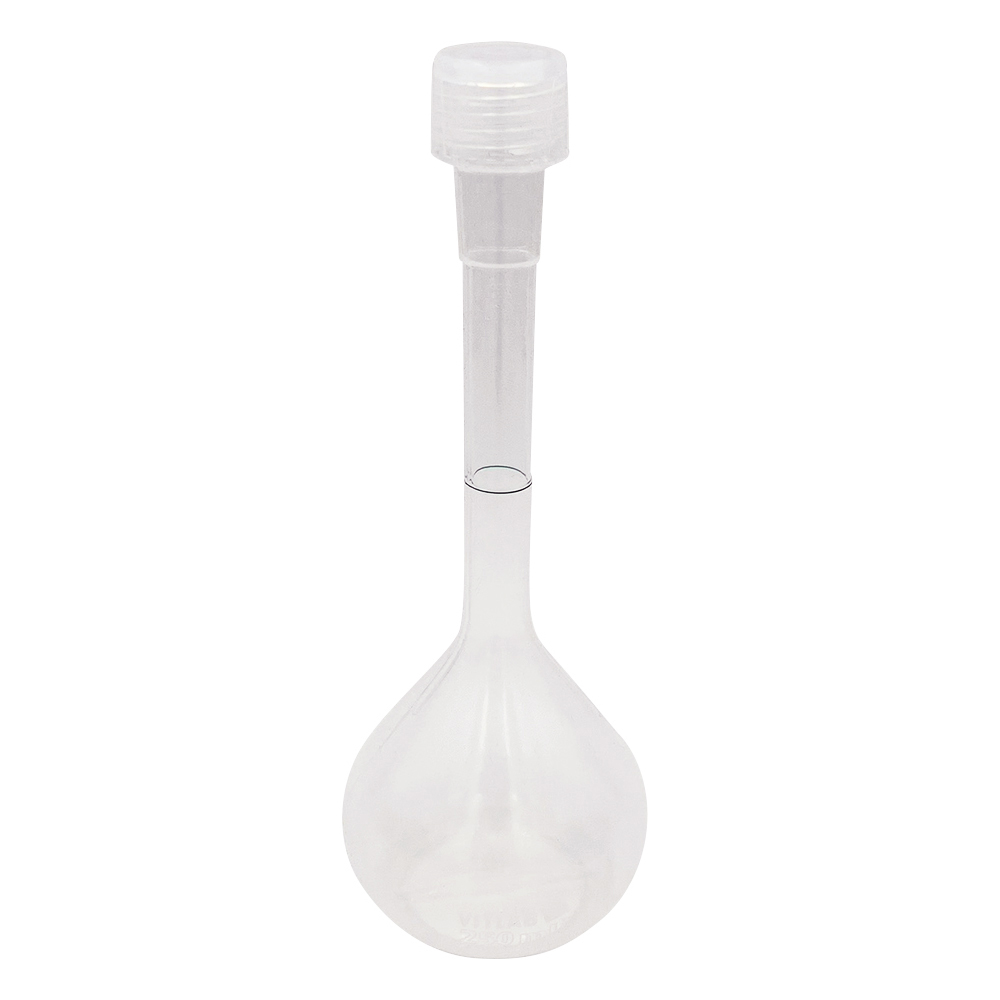 PFAメスフラスコ 250mL 英語版校正証明書付