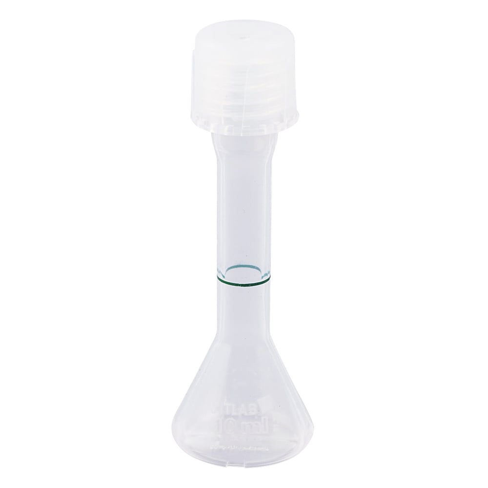 PFAメスフラスコ 10mL 校正証明書付
