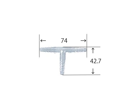 5-4041-28 TPX（R）チューブジョイント T型 φ5～9mm 10個入 TT