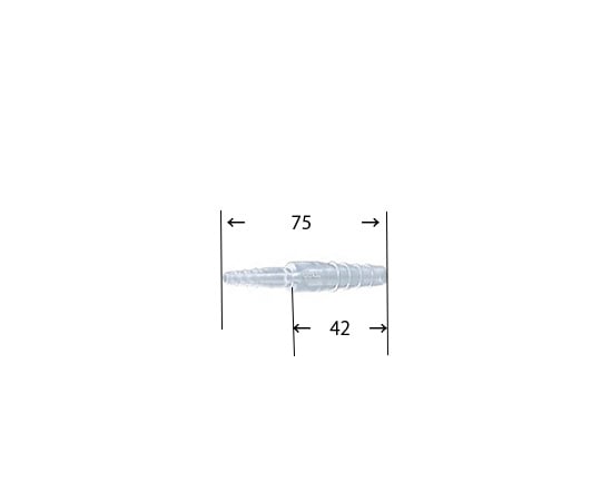 5-4041-31 TPX（R）チューブジョイント 異径 φ5～9-8～14.5mm 10個入 TD