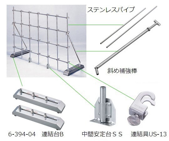 ヤマナカ5-5318-03ユニットスタンド（Ｂ型）Ｂ-Ｗ１５００Ｓ【1台】(as1-5-5318-03)