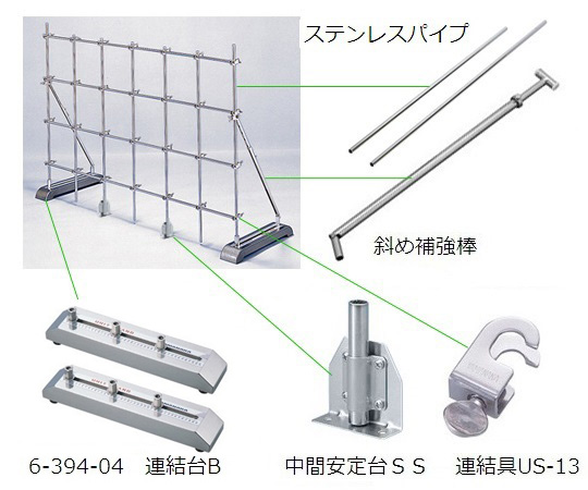 ヤマナカ5-5318-04ユニットスタンド（Ｂ型）Ｂ-Ｗ２０００Ｓ【1台】(as1-5-5318-04)