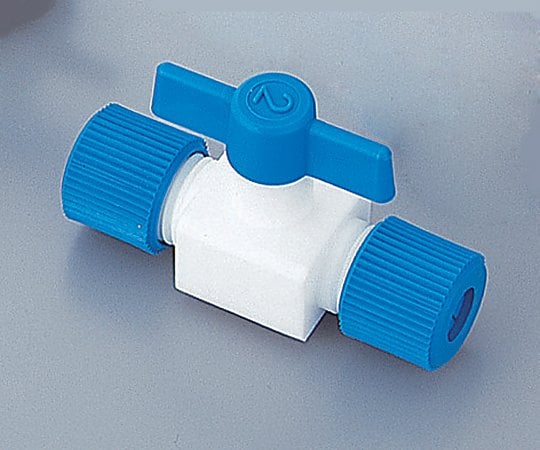 5-5367-12フッ素樹脂製ニ方コック（ロック締め）０１６．１２０４．２【1個】(as1-5-5367-12)