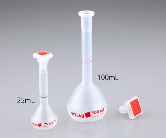 VITLAB5-5684-12ＥＭユーロＰＭＰメスフラスコＰＰ栓付き（クラスB）50mL【1個】(as1-5-5684-12)