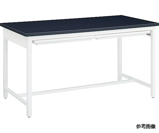 54-0018-51 【作業台】スチール作業台 片面 アジャスタータイプ 棚無