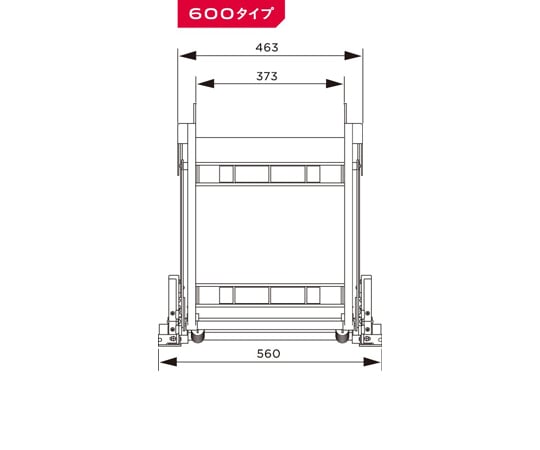 54-0091-27 ダウンキャビネットLF 天板奥行き580～630mm JGS50957