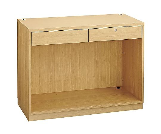 54-0127-34 レジカウンター 平台タイプ 幅120cm ラスティック柄 5分割