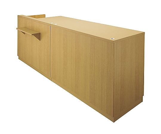 54-0127-25 レジカウンター 平台タイプ 幅120cm エクリュ 3分割タイプ