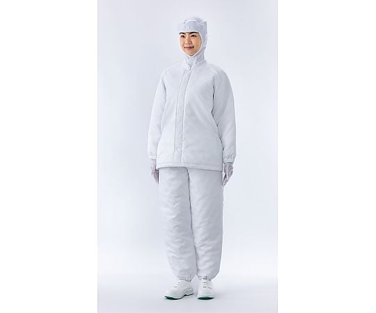 ゴズリング様一枚白 54-0198-08 クリーン防寒キルトパンツ（白）LLサイズ CJ5700-1 【AXEL