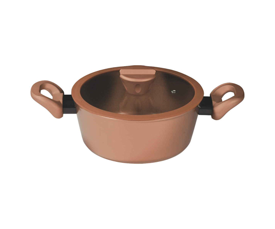 両手鍋 20cm IH対応 VISIONS GOLD Coating シチューポット CP-8809