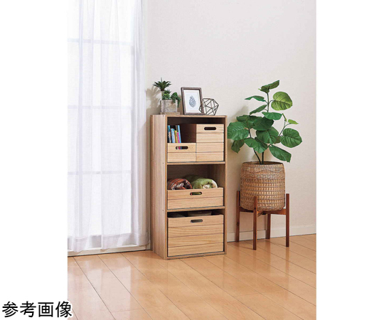 収納ボックス 積み重ね桐ボックス 深型 カラーボックス 木製 N-7112