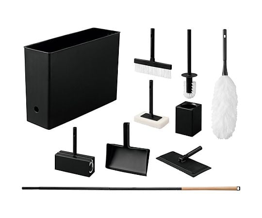 579995 家中お掃除9点セット ブラック SSE-9-B - as kitchen（アズ