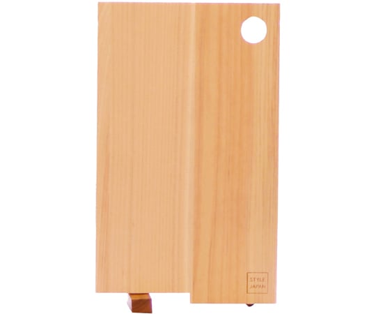 54-1423-86 まな板 13×22cm STYLE JAPAN ひのきのまな板 スタンド式 S