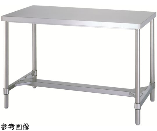 54-1592-01 ステンレス作業台（H枠/アジャスト付）SUS430 1500×450