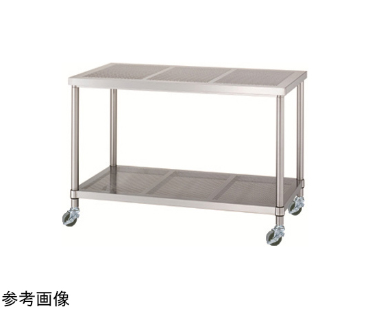 54-1806-42 ステンレス作業台（パンチング天板・パンチング棚