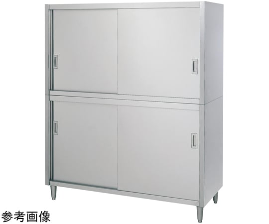 ステンレス戸棚（片面/上下ステンレス戸2段式）SUS430 900×900×1800mm