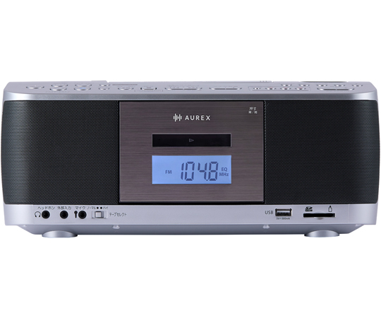 54-1938-35 AUREX SD/USB/CD/ラジオカセットレコーダー AX-KCR70(S