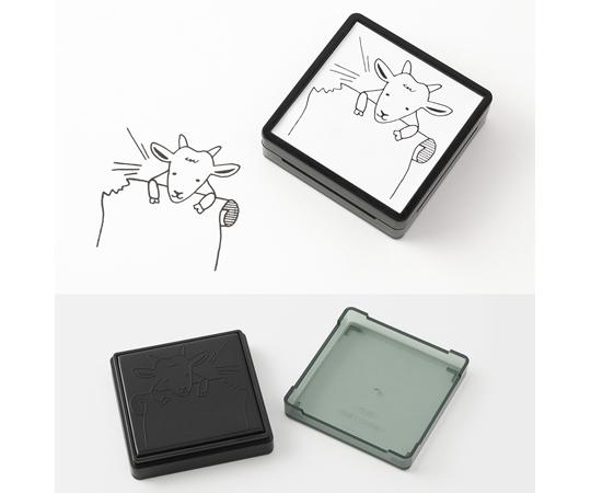 スタンプ 浸透印 ヤギ柄