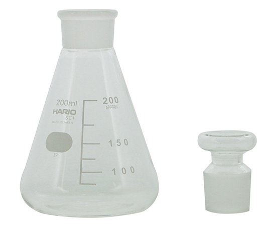 6-016-06 Erlenmeyer Flask with Stopper (With Standard Scale) 200mL ...