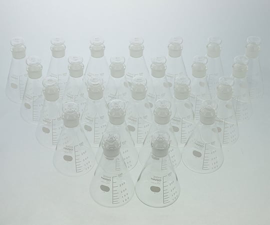 6-016-07 共栓三角フラスコ（目安目盛付き） 300mL