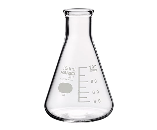 柴田科学6-017-02三角フラスコ(目安目盛付き)100mL【1個】(as1-6-017-02)