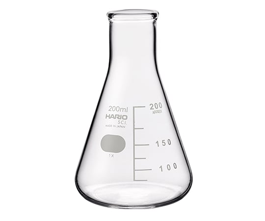 柴田科学6-017-03三角フラスコ（目安目盛付き）200mL【1個】(as1-6-017-03)