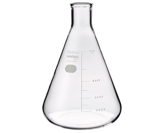 柴田科学6-017-20三角フラスコ（目安目盛付き）5000mL【1個】(as1-6-017-20)