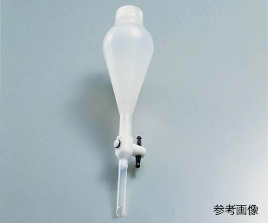 6-160-03 スキーブ梨型分液ロート（PP製）500mL 4300-0500