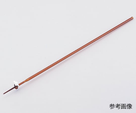 【校正対応】6-254-05ビュレット硼珪酸ガラス製PTFE活栓付茶褐色100mL【1本】(as1-6-254-05)