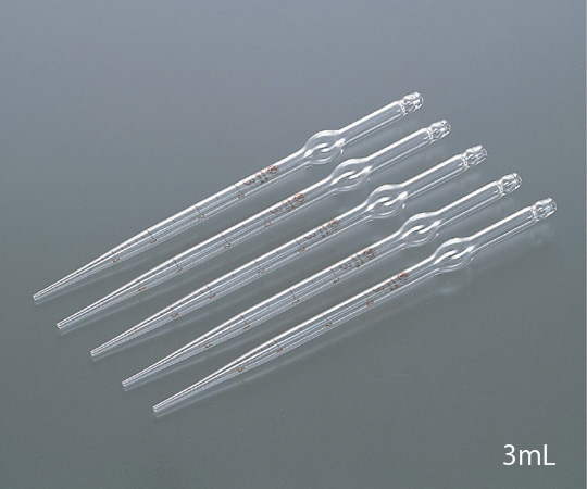 マルエム6-275-01駒込ピペット(見やすい印刷目盛・硬質ガラス製)1mL10本入【1箱(10本入)】(as1-6-275-01)