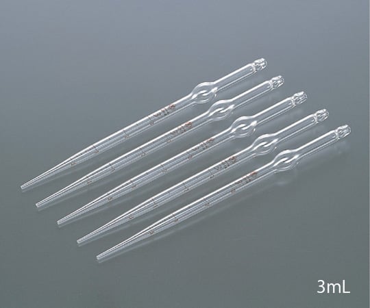 マルエム6-275-04駒込ピペット（見やすい印刷目盛・硬質ガラス製）５ｍＬ１０本入【1箱(10本入)】(as1-6-275-04)