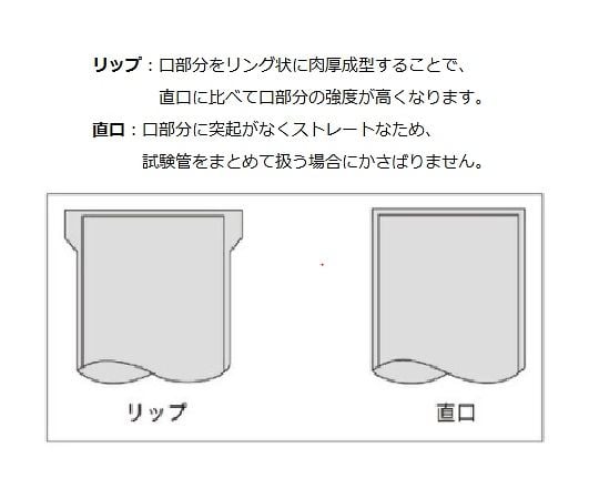 試験管（直口） φ18×180mm 1箱（50本入） A-18