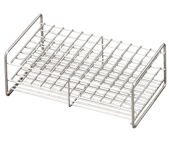 三和化研工業6-302-13ステンレス製試験管立φ18mm6×12配列SS18-72【1個】(as1-6-302-13)