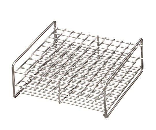 三和化研工業6-302-14ステンレス製試験管立φ１８ｍｍ１０×１０配列ＳＳ１８－１００【1個】(as1-6-302-14)