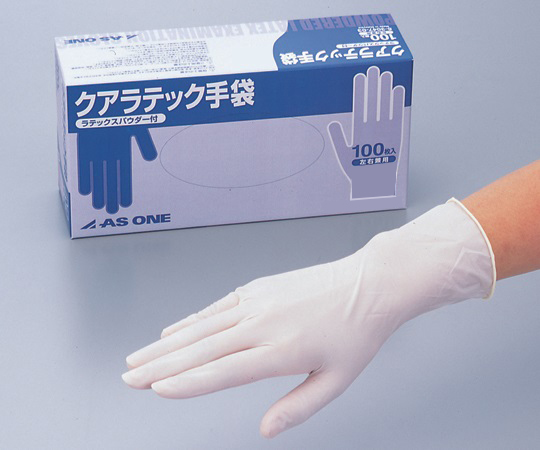 現在受注を停止している商品です クアラテック手袋 Dxパウダー付き M 100枚入 6 3047 02 Axel アズワン
