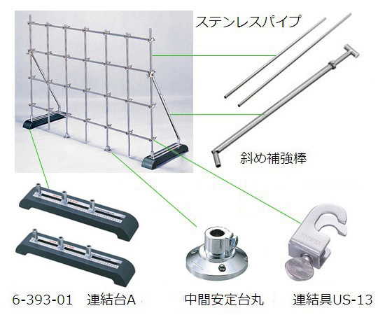 ヤマナカ6-392-04ユニットスタンド（Ａ型）Ａ-Ｗ２０００【1台】(as1-6-392-04)