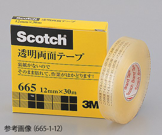 【新品】（まとめ）スリーエム 3M 透明両面テープ 665-1-18 18mm×30m【×2セット】
