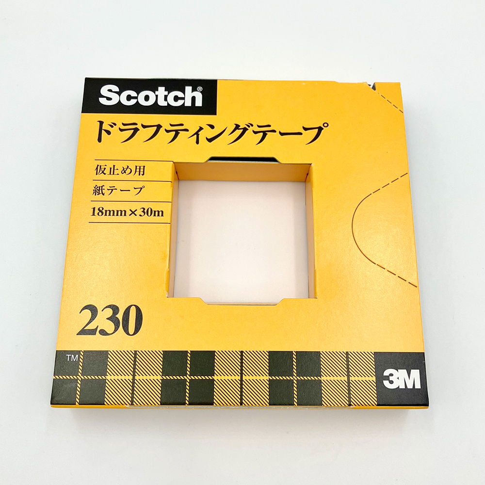 6-4043-02 ドラフティングテープ（スコッチ（R）230） 230-3-18 【AXEL