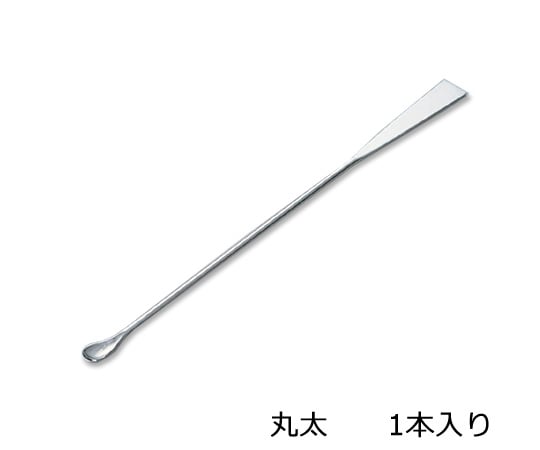 アズワン6-524-05ミクロスパーテル１８０丸太ステンレス【1本】(as1-6-524-05)