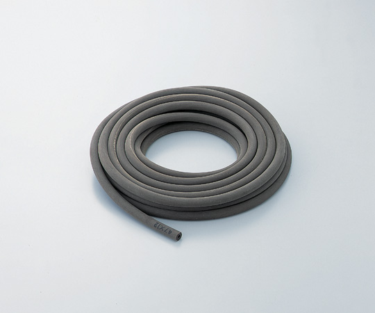 6-590-04-01 排気用（真空用）ゴム管（布巻きフイニッシュ加工） 天然ゴム 6×15 長さ1m