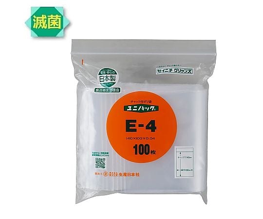 ユニパック 100×140mm（γ線滅菌済）100枚入