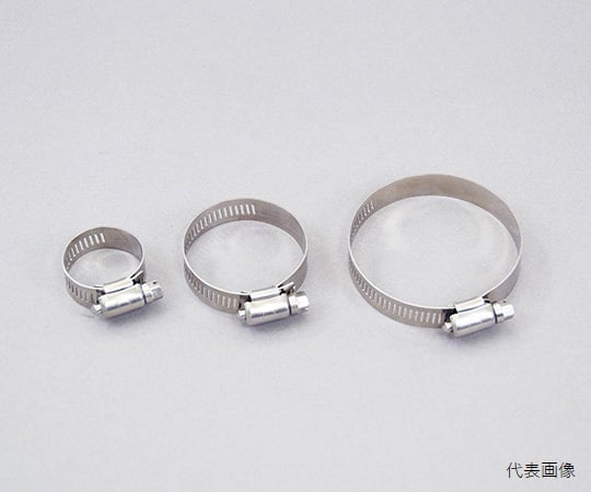 6-653-13 ステンレスホースバンド 幅14mm φ27－14mm SS-10