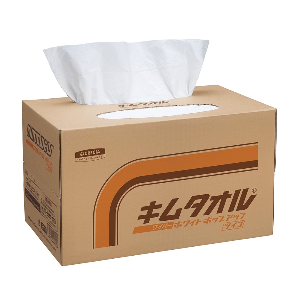 クレシア6-6686-03キムタオルホワイトポップアップツイン６１４０１【1箱(300枚×4箱入)】(as1-6-6686-03)
