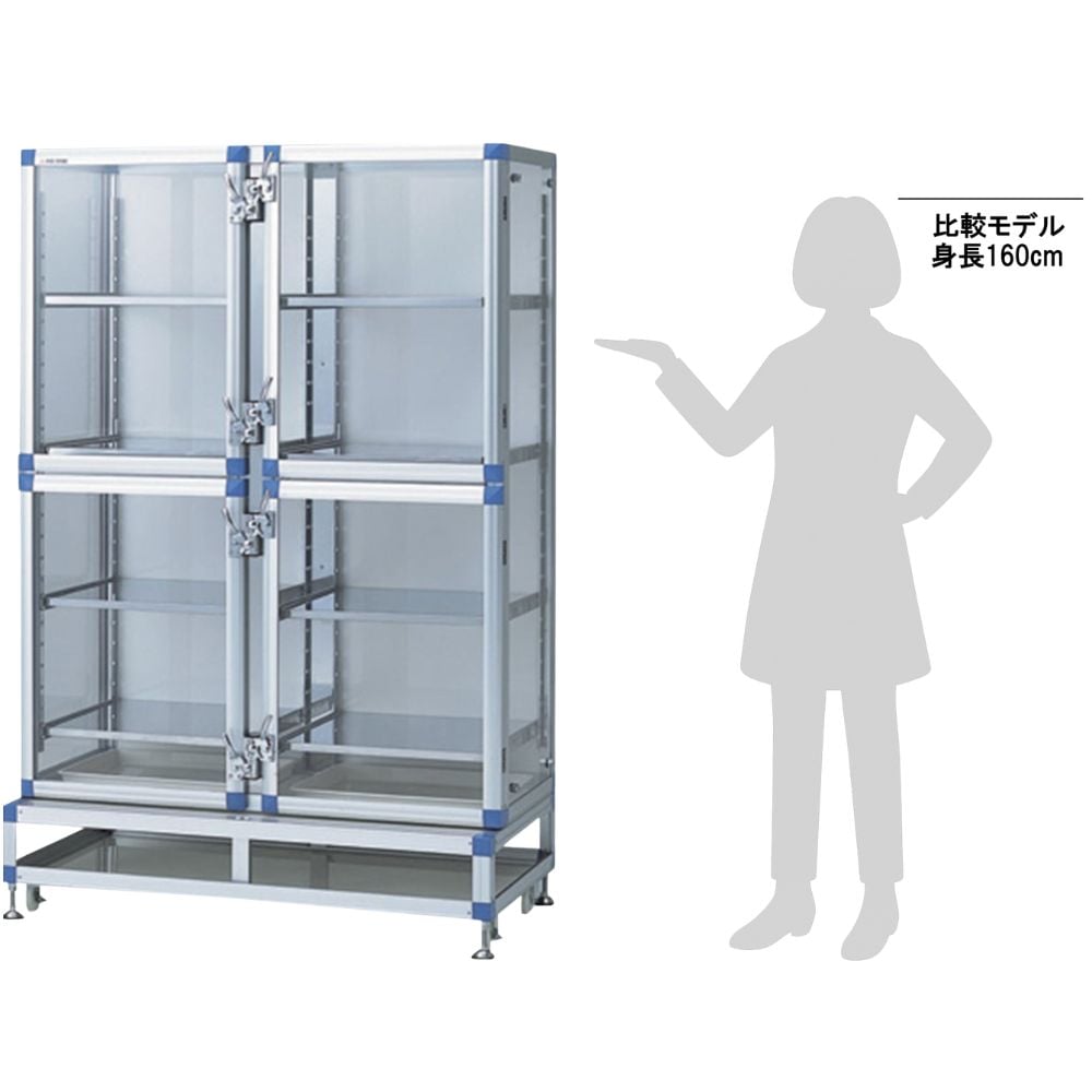 6-6959-02 デシケーター（耐荷重型） 1152×520（600）×1765mm HD-W