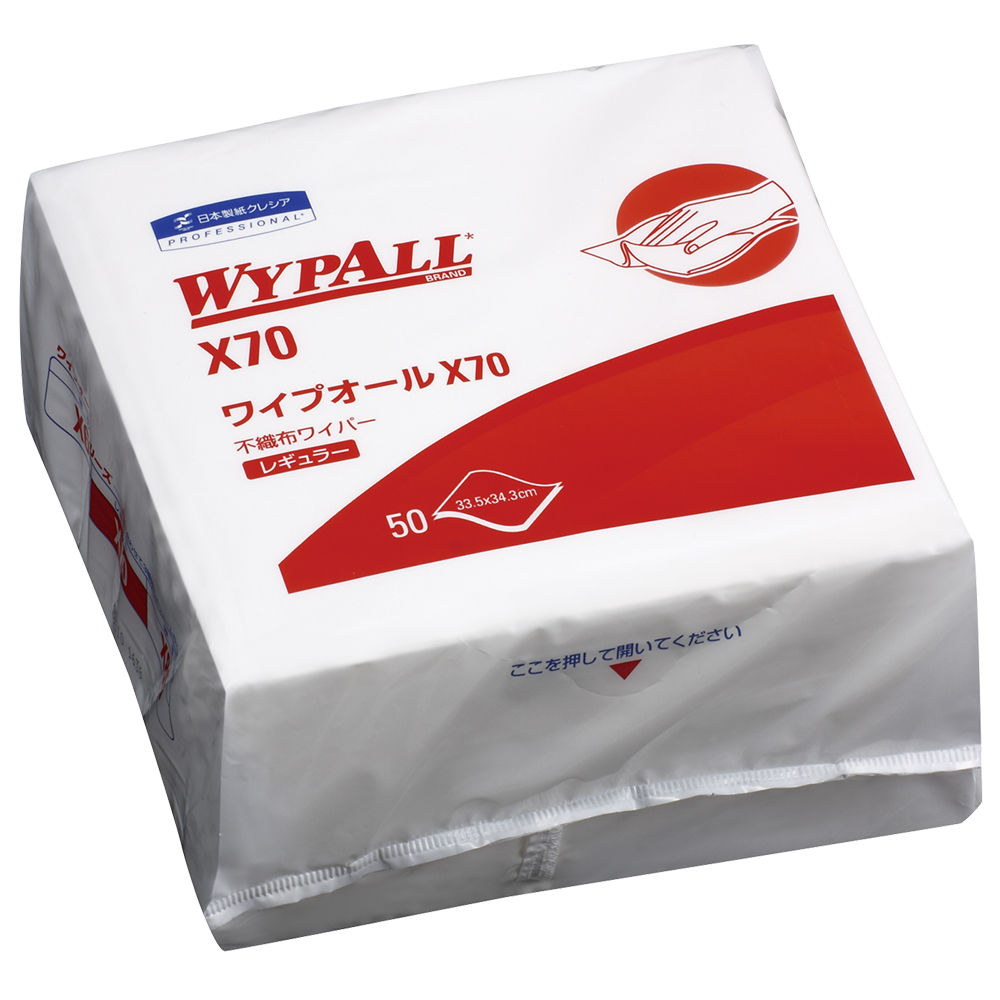 クレシア6-7388-11ワイプオールＸ７０４つ折りタイプ５０枚×１８袋【1箱(50枚×18袋入)】(as1-6-7388-11)