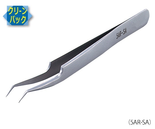 6-7905-43 MEISTER ピンセット SA(耐酸鋼)製 クリーンパック No.5AR 5AR-SA