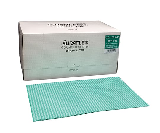 6 8559 04 カウンタークロス バックヤード用衛生ふきん 60枚入 グリーン Zo 1022 60 Axel アズワン