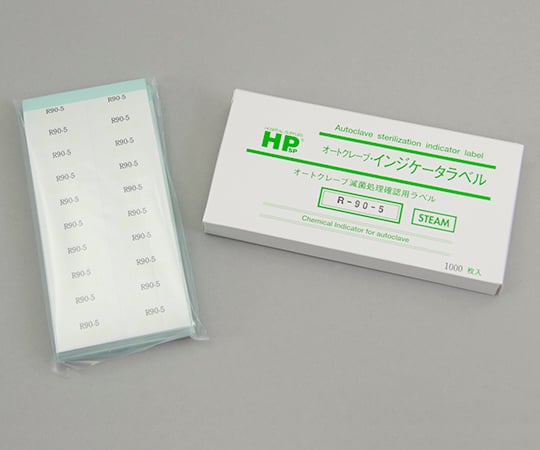 【冷蔵】日油技研工業6-8594-01レトルト殺菌ラベル(不可逆性)Ｒ９０－５１０００枚入【1箱(1000枚入)】(as1-6-8594-01)