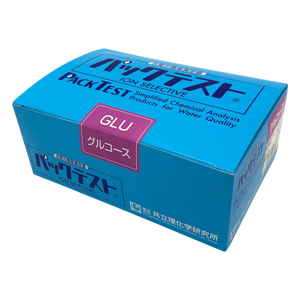 グルコース用　1箱（40本入）　WAK-GLU｜アズキッチン【アズワン】　パックテスト(R)　（簡易水質検査器具）