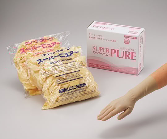 【クリーンパック】【サンプル】アズワン6-906-01スーパーピュア(ラテックスパウダーフリー)クリーンパックL50双入【1箱(50双入)】(as1-6-906-01)